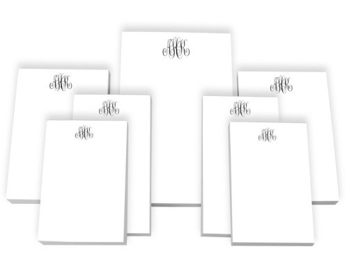 Script Monogram Notepad Set